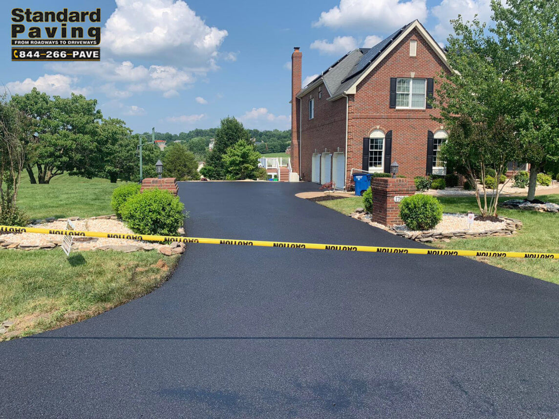 Driveway recap in Leesburg, VA